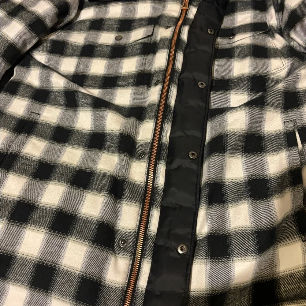 Kit and Ace Black and White Plaid Jacket with PREMIUM Rose Gold hardware - Picture 8 of 11